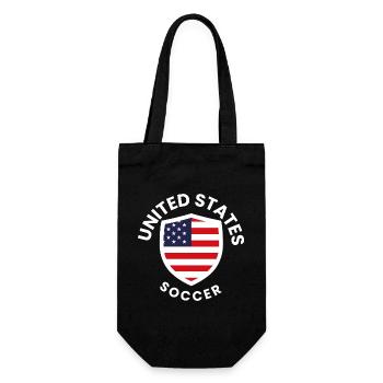 USA Football Flaggenschild - Geschenkbeutel für Flaschen - Schwarz - Vorne