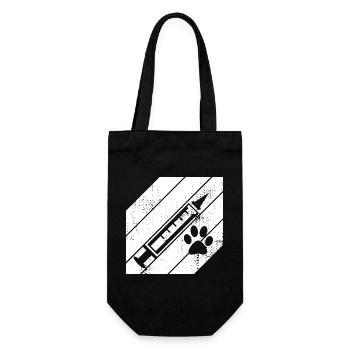 Vet Syringe - Gift Bag for Bottles - black - Front