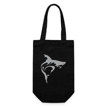 Shark - Gift Bag for Bottles - black - Front