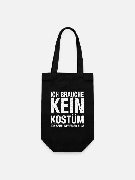 Karneval Fasching Fasnet Kostüm - Geschenkbeutel für Flaschen - Schwarz
