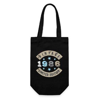 1986 Limited Edition - Geschenkbeutel für Flaschen - Schwarz - Vorne