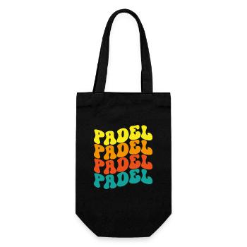 Pádel Vintage - Gift Bag for Bottles - black - Front