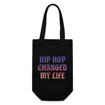 Hip Hop changed my Life - Gift Bag for Bottles - black - Front
