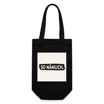 THAT'S HOW IT IS. – Poster with statement design - Gift Bag for Bottles - black - Front