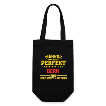 Bern Männer Nah Dran T-Shirt - Geschenkbeutel für Flaschen - Schwarz - Vorne