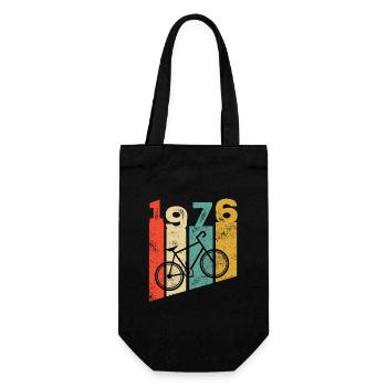 Vintage 1976 - Geschenkbeutel für Flaschen - Schwarz - Vorne