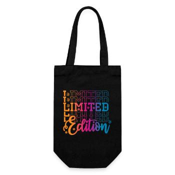 Limited Edition - Geschenkbeutel für Flaschen - Schwarz - Vorne