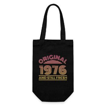 Vintage 1976 - Geschenkbeutel für Flaschen - Schwarz - Vorne