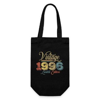 Vintage 1996 30th Birthday - Gift Bag for Bottles - black - Front