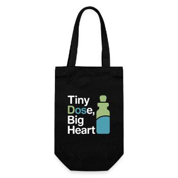 Certified Clinical Micro-Dose Practitioner Apparel - Gift Bag for Bottles - black - Front