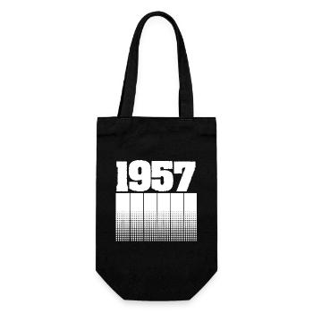 1957 1957 - Geschenkbeutel für Flaschen - Schwarz - Vorne