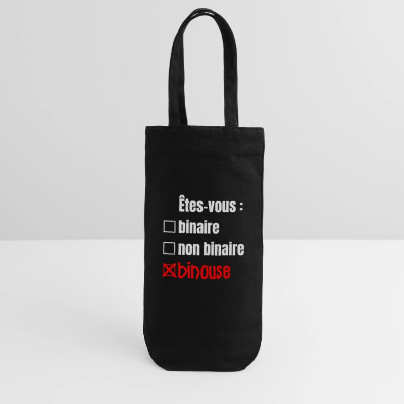 ARE YOU BINARY, NON-BINARY, BINOUSE! Gift Bag for Bottles