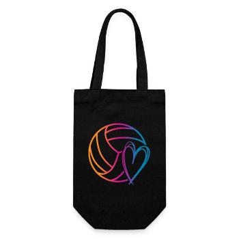 Ballon de volley-ball - Sac à bouteille - noir - Devant