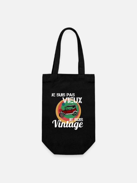 I'm Not Old Vintage Automobile - Gift Bag for Bottles - black