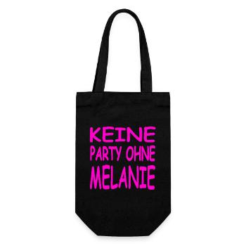 Melanie - Geschenkbeutel für Flaschen - Schwarz - Vorne
