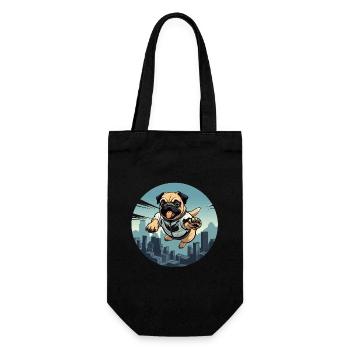 Carlin dans le saut au-dessus de la ligne d’horizon - Sac à bouteille - noir - Devant