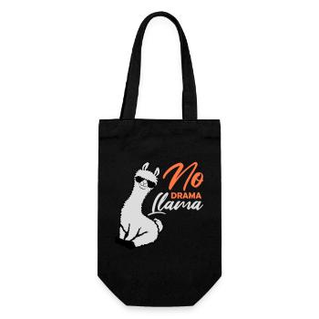 No Drama Lama Cool Sunglasses Seated Relaxed - Gift Bag for Bottles - black - Front