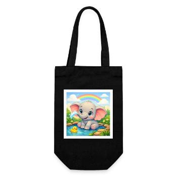 Elli the Elephant - Gift Bag for Bottles - black - Front