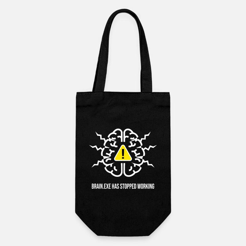 BRAIN.EXE HAS STOPPED WORKING - Brain Failure BL - Gift Bag for Bottles - black