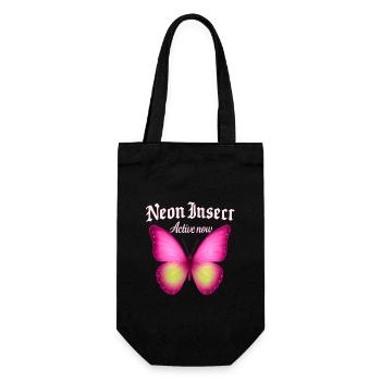 Neon Butterfly Active Now Fans Gift Idea - Gift Bag for Bottles - black - Front