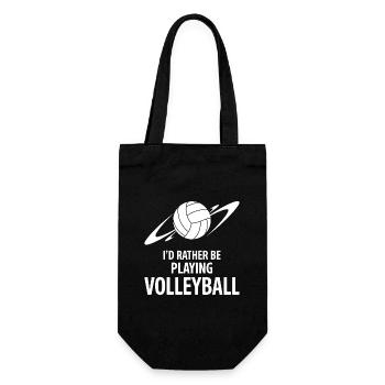 Je préférerais jouer au volley-ball en disant - Sac à bouteille - noir - Devant