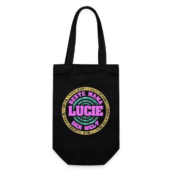 Mama Lucie - Geschenkbeutel für Flaschen - Schwarz - Vorne