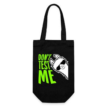 Ne me teste pas Lama Citation drôle coquine Logo - Sac à bouteille - noir - Devant