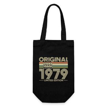 Original 1979 Limited Edition Retro - Geschenkbeutel für Flaschen - Schwarz - Vorne