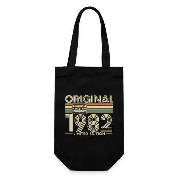 1982 Retro Limited Edition Boombox - Gift Bag for Bottles - black - Front