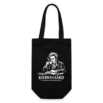 Kierkegaard Coffee Existentialism - Gift Bag for Bottles - black - Front