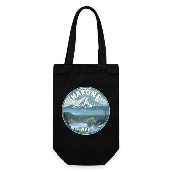 Discover Hakone In Japan Landscape Travel Art - Gift Bag for Bottles - black - Front
