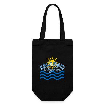 Kalamaki Zakynthos Sun & Waves - Gift Bag for Bottles - black - Front