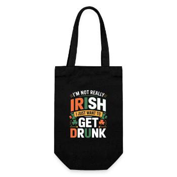 Pas vraiment irlandais, je veux juste me saouler - Sac à bouteille - noir - Devant