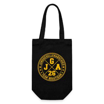 Enterrement de vie de garçon du Marié de l’équipe 2026 - Sac à bouteille - noir - Devant