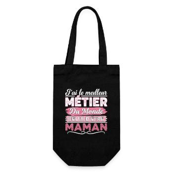 Maman Merveilleuse Meilleur Maman Du Monde Maman - Sac à bouteille - noir - Devant