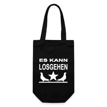 Doves - Gift Bag for Bottles - black - Front