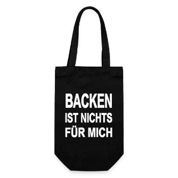 Bake - Gift Bag for Bottles - black - Front