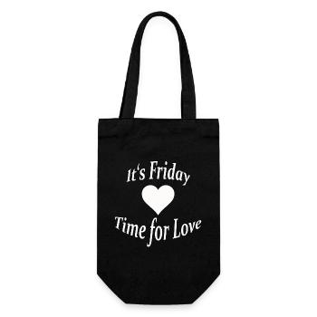 VENDREDI - TEMPS POUR L’AMOUR - Sac à bouteille - noir - Devant