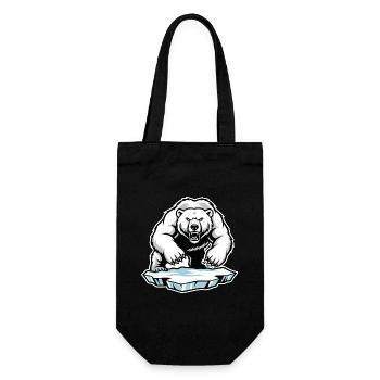 Ours Polaire Arctique Banquise Mascotte Bear - Sac à bouteille - noir - Devant
