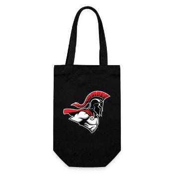 Spartan Warrior Alpha-Maskottchen Spartanische Macht - Geschenkbeutel für Flaschen - Schwarz - Vorne
