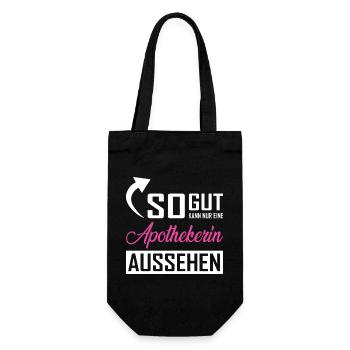 Only a pharmacist can look so good - Gift Bag for Bottles - black - Front