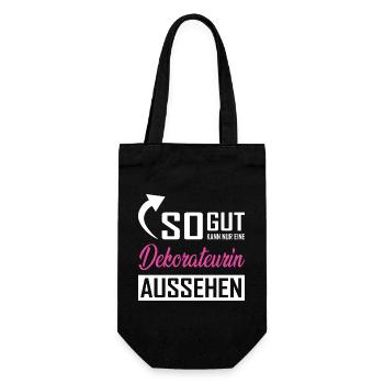 Only a decorator can look so good - Gift Bag for Bottles - black - Front