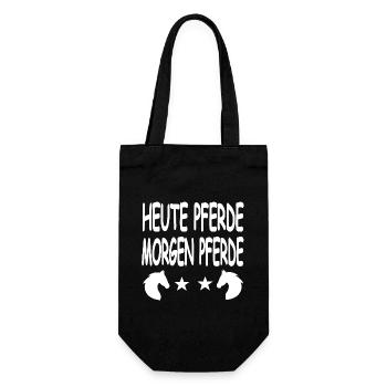 horses - Gift Bag for Bottles - black - Front