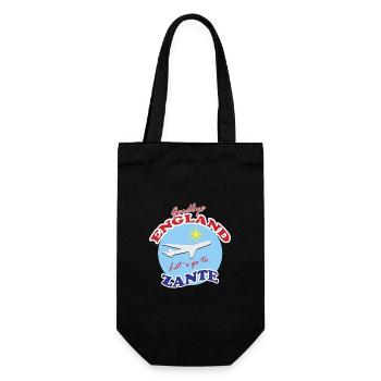 Leb wohl, England. Lass uns nach Zante gehen. - Geschenkbeutel für Flaschen - Schwarz - Vorne