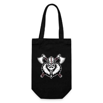 Viking Axemaster Guerrier Haches Croisées Mascotte - Sac à bouteille - noir - Devant