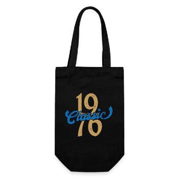 Vintage 1976 - Geschenkbeutel für Flaschen - Schwarz - Vorne