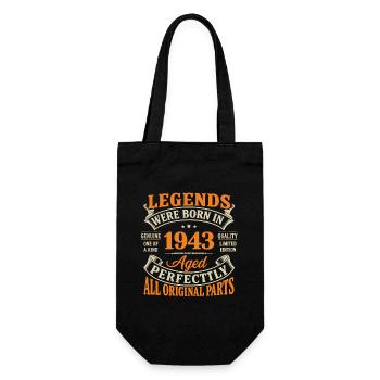 Légendes nées en 1943 – Âgé Parfait - Sac à bouteille - noir - Devant