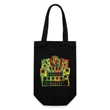 Jungle Dancehall Soundsystem - Geschenkbeutel für Flaschen - Schwarz - Vorne