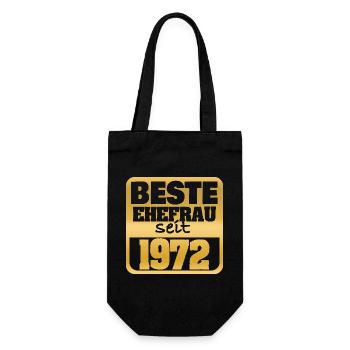 1972 - Geschenkbeutel für Flaschen - Schwarz - Vorne