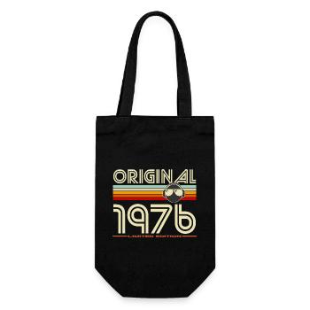 Original 1976 Retro Headphones - Gift Bag for Bottles - black - Front